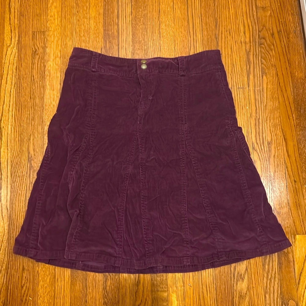 Athleta 6T raspberry corduroy whatever skirt